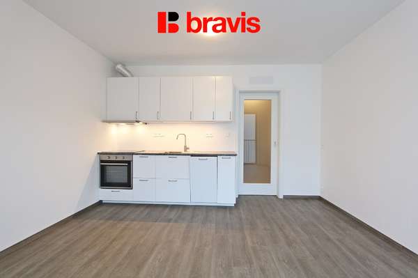 Pronájem novostavby 1+kk, ulice Lidická, Brno - Veveří, sklep, balkon, internet