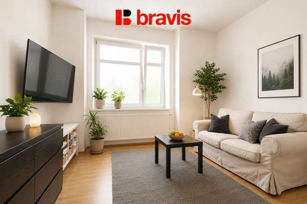 Pronájem bytu 1+1, Brno - Černovice, ulice Charbulova