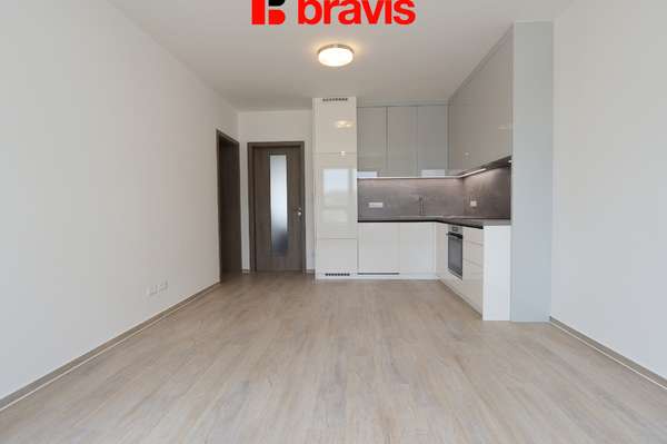 Pronájem bytu 2+kk, Kuřim u Brna, balkon, šatna, sklep, parkování, novostavba