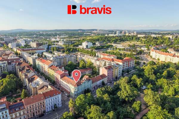 Prodej bytu 3+1 118 m², Brno - Ponava, Výjimečné městské bydlení naproti Lužánkám