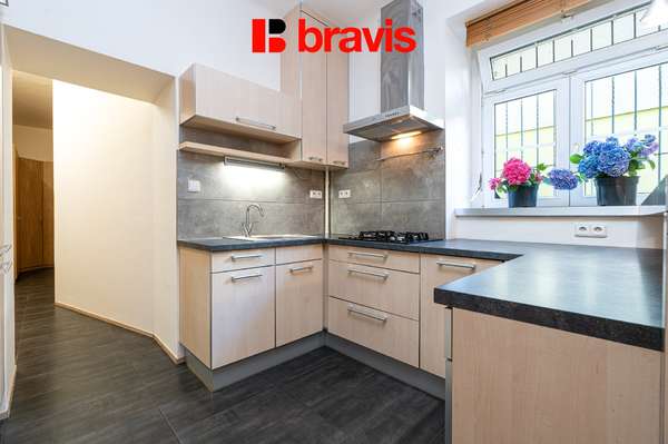 Prodej prostorného bytu 2+kk, ul. Čápkova, Brno - Veveří, společná zahrada, 52 m²