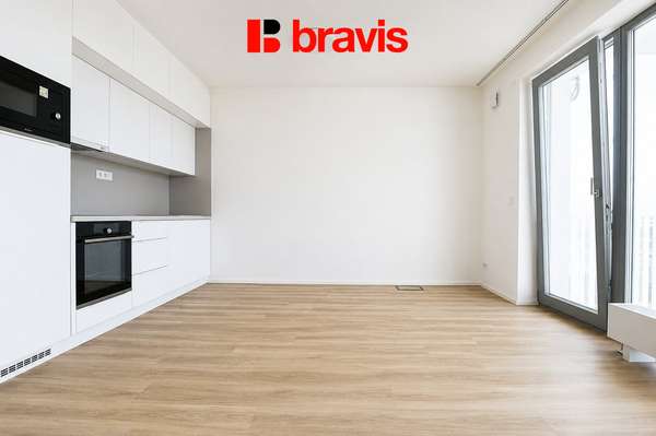 Pronájem bytu 1+kk, ulice Řepova, parkovací stání, balkon, sklep, novostavba - výhoda prvního nájemníka