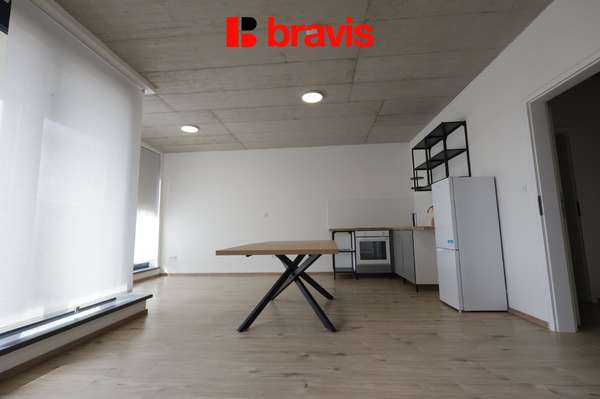 Pronájem útulného bytu 1+kk s lodžií – 42,8 m², Brno - Slatina, ul. Tuřanka