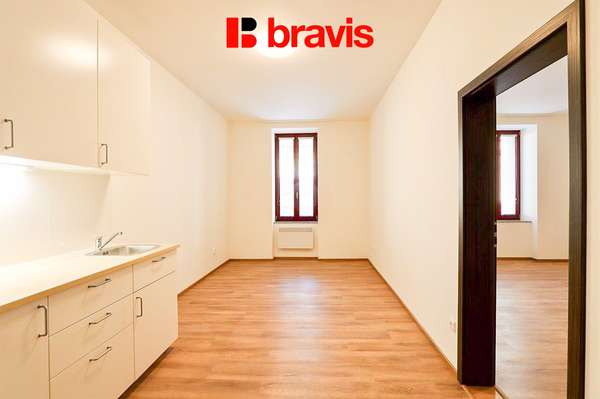 Pronájem bytu 2+kk, Brno - Zábrdovice, ul. Francouzská, výtah, centrum města