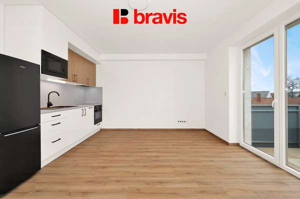 Pronájem bytu 1+kk, ulice Wolkerova, novostavba, balkon, sklep