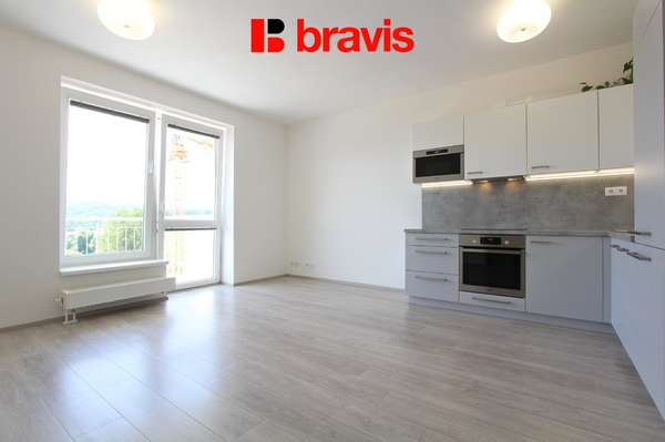 2+kk apartment for rent, Brno - Žebětín, Přírodí street, new building, balcony, cellar