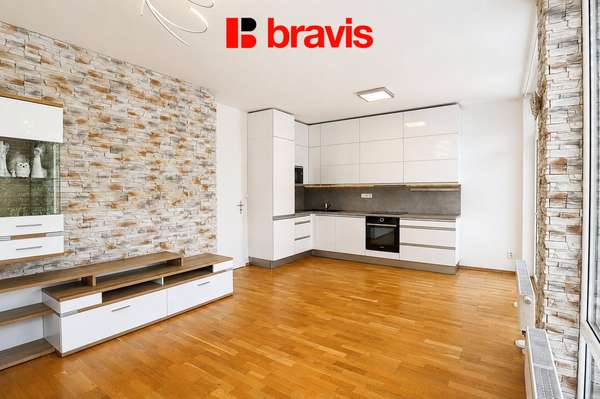Pronájem bytu 3+kk, Brno - Útěchov, ul. Dlouhé vrchy, terasa, balkón, vyhrazené parkovací stání