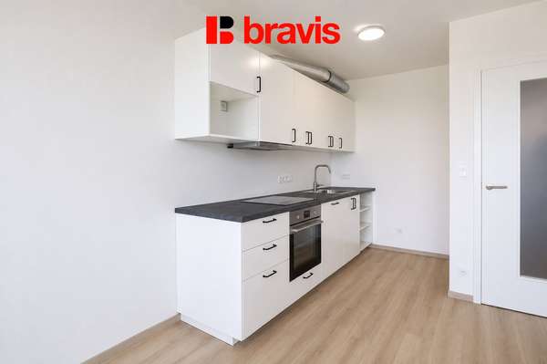 Apartment for rent 1+kk 38 m² South, Brno - Horní Heršpice, new building, balcony