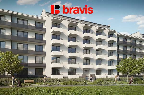 Prodej bytu 3+kk s balkonem a sklepem v novém projektu Rezidence Haná, Vyškov