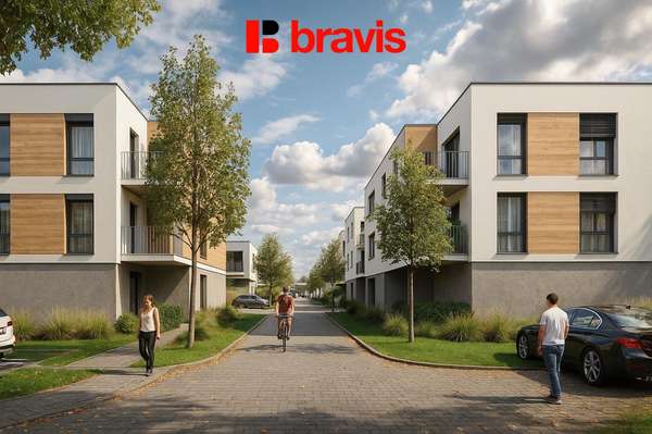 Prodej moderní, nízkoenergetické novostavby, byt 3+kk, 66,9m², Tuřany, terasa, možnost sklepa a parkování