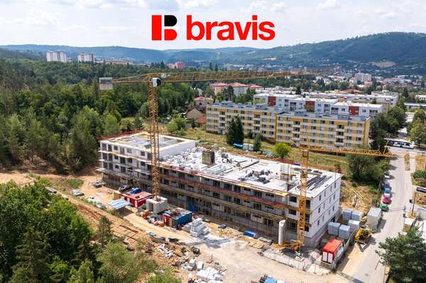 Prodej bytu 2+kk 55,7 m² v novém projektu Zborovce, Blansko, sklep, balkon, možnost parkování.