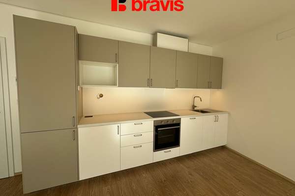 Pronájem moderního bytu 2+kk v novostavbě, Palác Trnitá, s krásným balkonem a sklepem