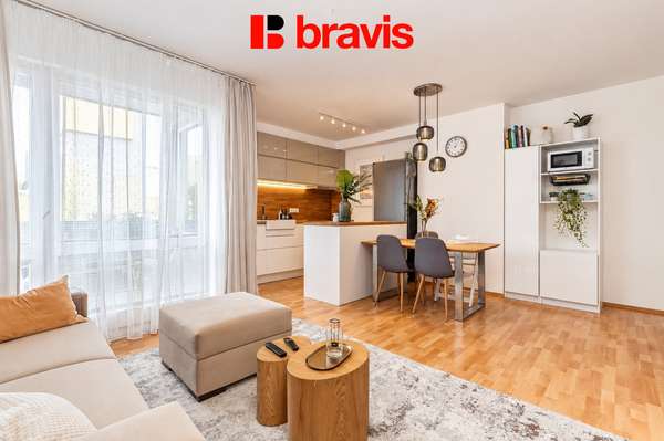 Prodej moderního bytu 3+kk na ul. Chudčická, Brno - Bystrc, lodžie, balkon, sklep, 78 m²