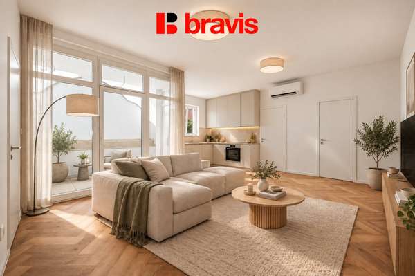 Novostavba 2+kk s lodžií, ul. Palackého třída Brno, Brno-Královo Pole