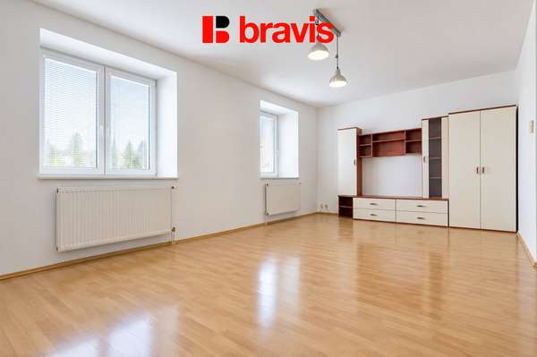 Pronájem bytu 2+kk, ul. Sekaninova, Brno - Husovice, sklep, centrum města, v blízkosti Nové Zbrojovky