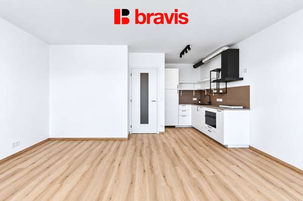 Pronájem bytu 1+kk 39 m² Jižní, Brno - Horní Heršpice, novostavba, balkon, garážové stání
