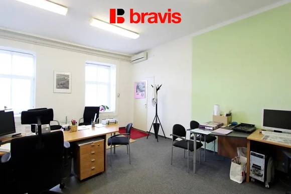 Pronájem kancelářských prostor, 64 m2, ulice Špitálka, Brno-Trnitá, výtah, v blízkosti centra města, neplatíte provizi RK