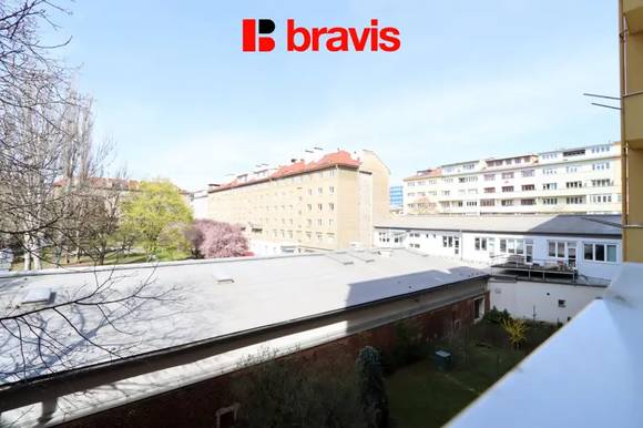 Pronájem bytu 2+1, ulice Kotlářská, Brno - Veveří, balkon