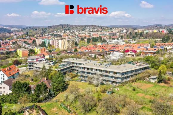 Prodej jednotky 2+kk s terasou, Brno - Komín, ulice Pastviny, novostavba