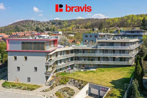 Prodej jednotky 2+kk s terasou, Brno - Komín, ulice Pastviny, novostavba