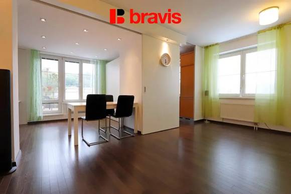 Pronájem bytu 3,5+kk, Brno - město, terasa 18m2, sklep, parkování