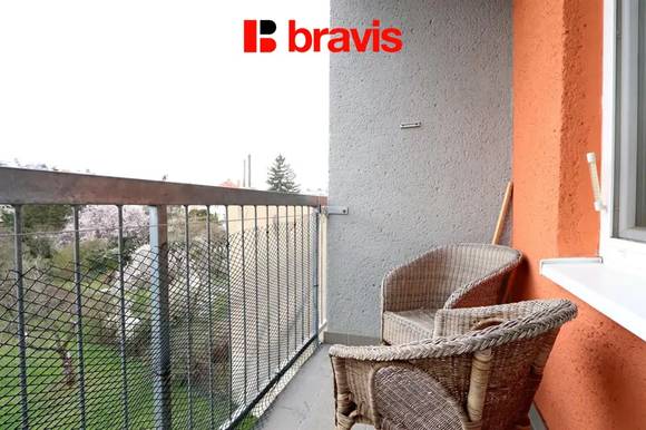 Pronájem bytu 1+kk, Brno - Žabovřesky, ul. Veveří, internet v ceně, balkon