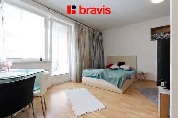 Pronájem bytu 1+kk, Brno - Starý Lískovec, ul. U Leskavy, novostavba, lodžie