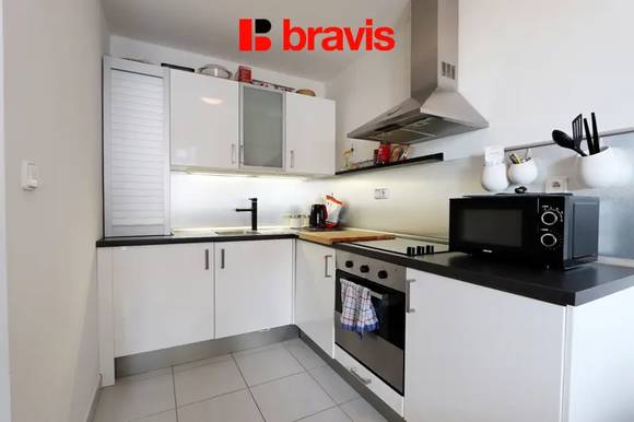 Pronájem bytu 1+kk, Brno - Starý Lískovec, ul. U Leskavy, novostavba, lodžie