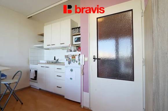 Pronájem bytu 1+kk, Brno - Bohunice, ulice Běloruská, balkon