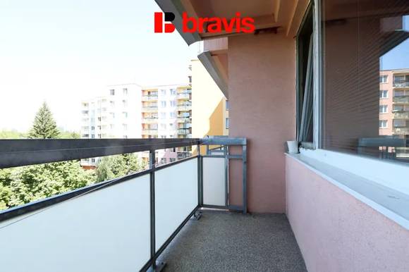 Pronájem bytu 1+kk, Brno - Bohunice, ulice Běloruská, balkon