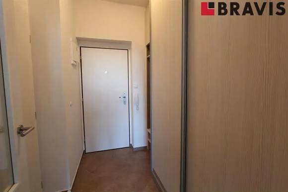Pronájem novostavby bytu 1+kk, Brno, ul. Rybářská - centrum, částečně zařízený, balkon, atraktivní lokalita