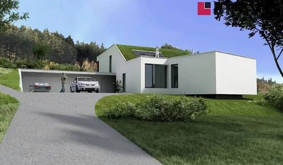 Prodej stavebního pozemku 2.097 m<sup>2</sup> a projektu domu, obec Železné, Tišnov