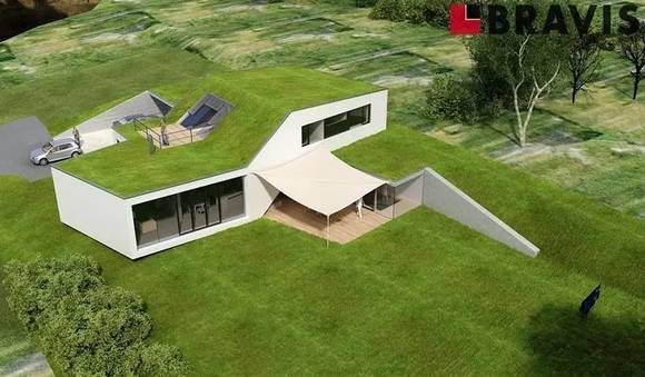 Prodej stavebního pozemku 2.097 m<sup>2</sup> a projektu domu, obec Železné, Tišnov