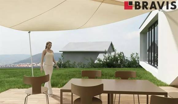 Prodej stavebního pozemku 2.097 m<sup>2</sup> a projektu domu, obec Železné, Tišnov