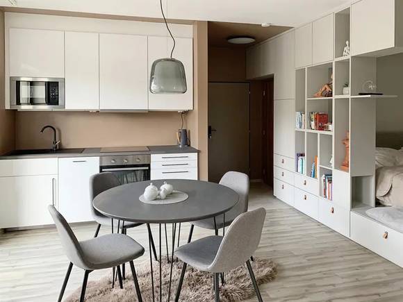 Pronájem bytu 2+kk, Brno - Husovice, Cacovická ulice, zařízený, balkon, sklep, parkování