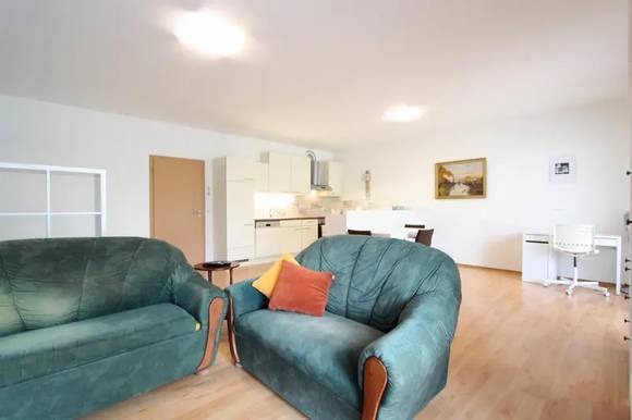 Pronájem bytu 1+kk, Brno - Soběšice, ul. Na Kovárně, zahrádka, garážové stání