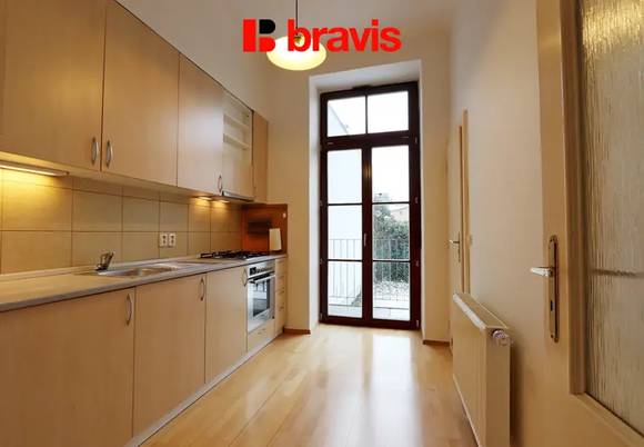 Pronájem bytu 1+1, Brno-Veveří, ul. Jana Uhra, nezařízený, balkon