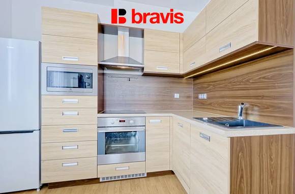 Prodej velmi pěkného bytu 2+kk, Brno - Slatina, zařízený, vyhrazené parkování, balkon