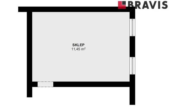 Pronájem sklepního prostoru, 11,45 m2, Brno - střed, ul. Jana Uhra, v blízkosti centra města
