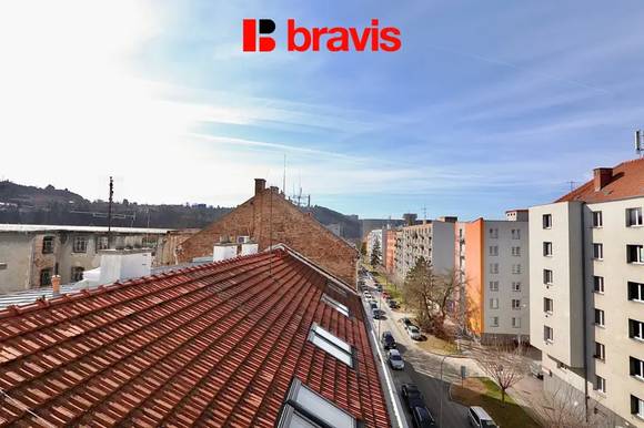 Pronájem velmi pěkného bytu 1+kk s terasou, Brno - Staré Brno, ul. Rybářská, nezařízený