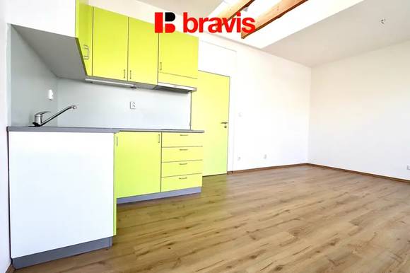 Pronájem velmi pěkného bytu 1+kk s terasou, Brno - Staré Brno, ul. Rybářská, nezařízený