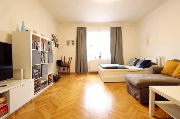 Podnájem bytu 1+1, Brno - Štýřice, ul. Renneská třída, částečně zařízený, blízko centra města