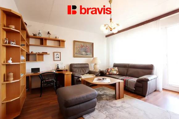 Pronájem bytu 3+1, Brno - Bohunice, ul. Švermova, lodžie, zařízený, klimatizace