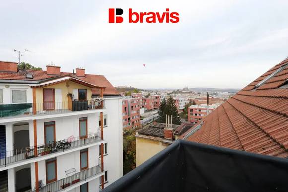 Pronájem mezonetového bytu 4+kk, ul. Vinohrady, Brno - Štýřice, terasa, lodžie