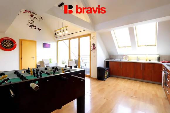 Pronájem mezonetového bytu 4+kk, ul. Vinohrady, Brno - Štýřice, terasa, lodžie