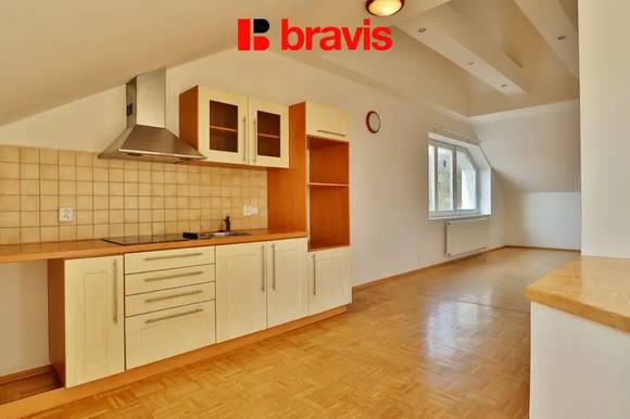Pronájem prostorného bytu 1+kk , 66,4m2, ulice Vinohrady , Brno - Štýřice, terasa 10m2