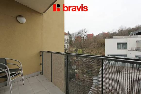 Pronájem bytu 2+kk, ulice Vídeňská, Brno - Štýřice, lodžie 5m2