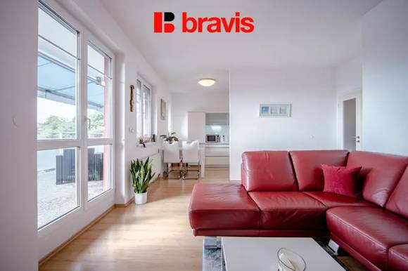 Prodej bytu 2+kk, ulice Trýbova, Brno - Staré Brno, terasa, sklep, garážové parkovací stání