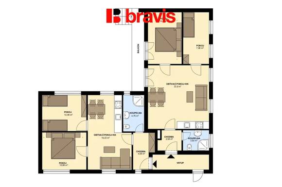 Investiční rekreační objekt u přehrady Pastviny, 2 samostatné apartmány, zavedená klientela, velmi dobrý stav