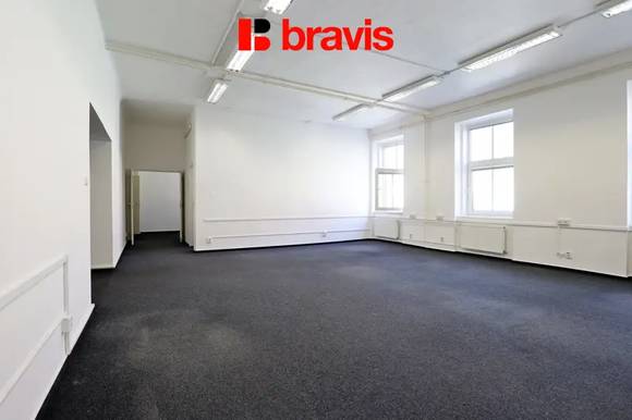 Pronájem kancelářských prostor, 125 m2, ulice Špitálka, Brno-Trnitá, výtah, v blízkosti centra města,